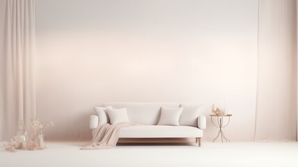 A stylish photography backdrop with soft gradient lighting, smooth white tones, and elegant modern aesthetics, set against a white background.