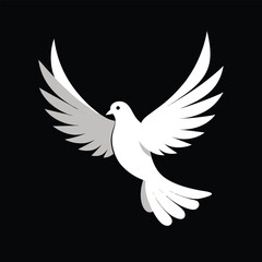 White Dove in Flight Symbol of Peace and Hope