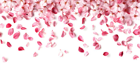 High definition petal falling material