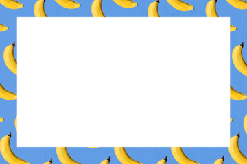 Hand drawn natural fresh banana frame