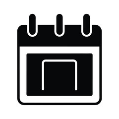 Calendar Date Icon Vector Illustration