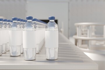 The water factory filters raw water, purifies with RO, sterilizes via UV/ozone, fills bottles, seals caps, labels, and controls quality per FDA and GMP standards.	