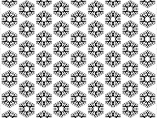hand-drawn seamless geometric pattern, black and white, dots and lines, repeat design, abstract printable background