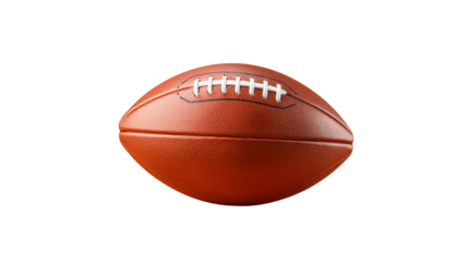 American Football Closeup Studio Shot Against Black Background