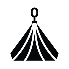 Tent Peg Pull Icon Vector Illustration