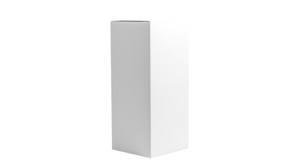 Tall White Product Box Mockup for Packaging Design