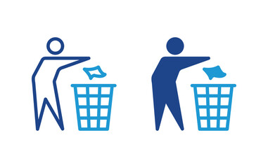 Keep clean icon. Do not litter sign vector	