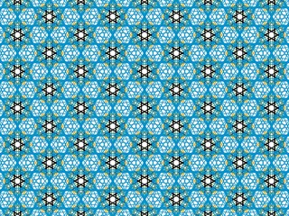hand-drawn seamless geometric pattern, blue, dots and lines, repeat design, abstract printable background