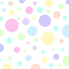 Vector illustration of colorful bubble circle dot pattern.