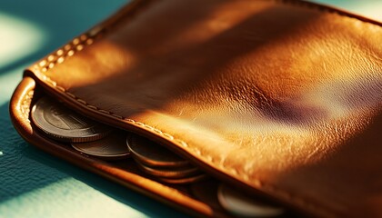 Coin purse leather fashion style, saving money cash