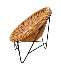 cozy round rattan chair decoration