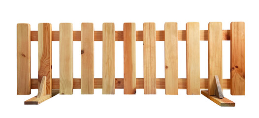 charming wooden fence isolated