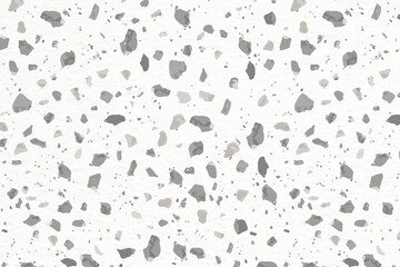 Terrazzo pattern png, aesthetic transparent background, abstract gray design