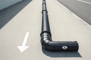 Carbon Capture Pipeline Minimalist Concept