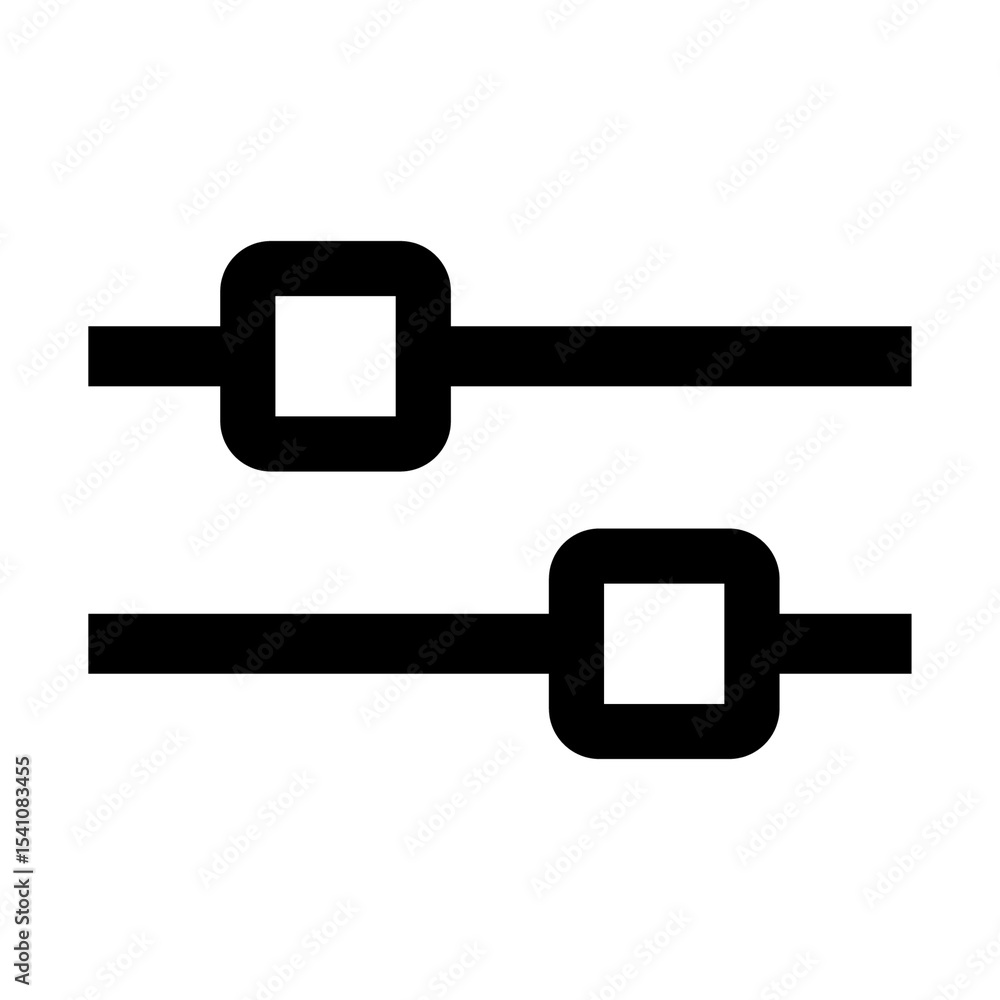 Poster png adjust settings control icon slider, user interface icon on transparent background