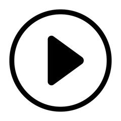 PNG Minimalist play button icon design  on transparent background