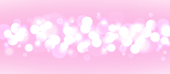 Abstract. bokeh blur light on pink background. vector.