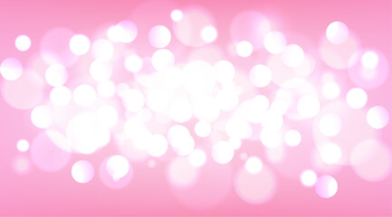 Abstract. bokeh blur light on pink background. vector.