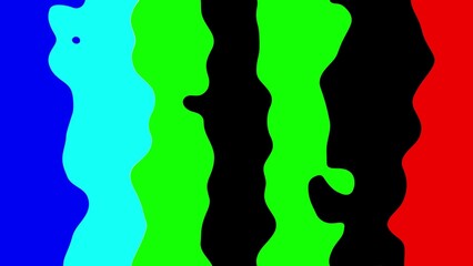 Abstract colorful wavy stripes in primary color palette suitable for backgrounds and digital design projects