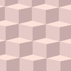 Geometric wallpaper background with a series of cube shapes.