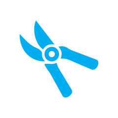 Pruning shears colored icon