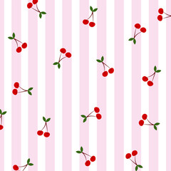 cherry fruit pattern picture.