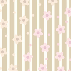 Beautiful colorful pastel floral pattern vector illustration.