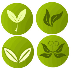 Vector set of trees. Tree symbols.
