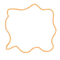 Abstract Orange Blob Shape