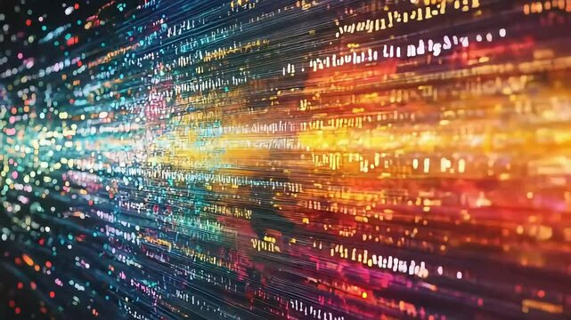 Abstract digital data stream background