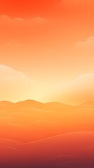 Digital technology Orange gradient sunset landscape outdoor illustration poster background