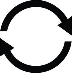 Circular Arrows Refresh, Reload, Repeat, Recycle, Rotate Icon