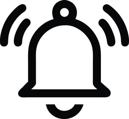 Notification Bell Icon Simple, Clean Design for User Interfaces