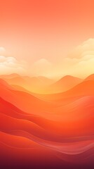 Digital technology Orange gradient sunset landscape outdoor illustration poster background