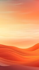 Digital technology Orange gradient sunset landscape outdoor illustration poster background