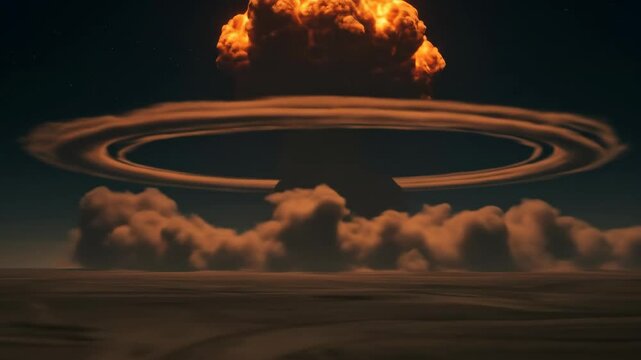 Nuclear explosion aftermath image