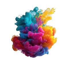 Abstract ink explosion in vibrant colors (1)