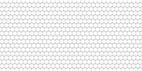 Honeycomb pattern with circle net. Honeycomb grid texture. Flat vector illustration isolated on white background.