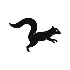 Squirrel animal vector art illustration