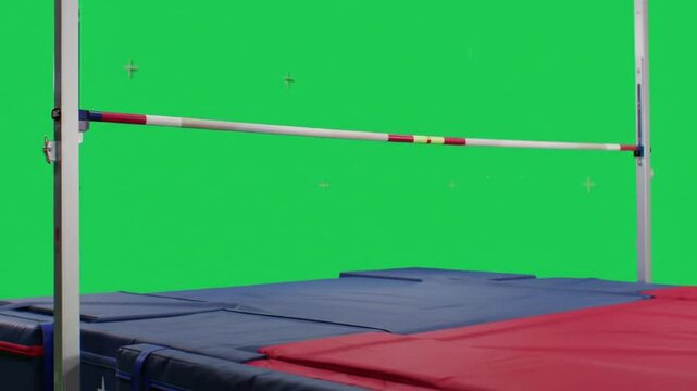 sports mat on green background