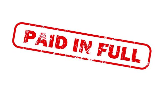 Paid in full stamp animation 