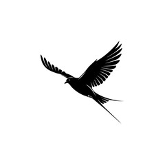 Minimalist Bird Line Art Silhouette