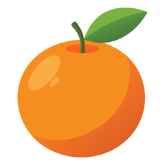 orange on white background