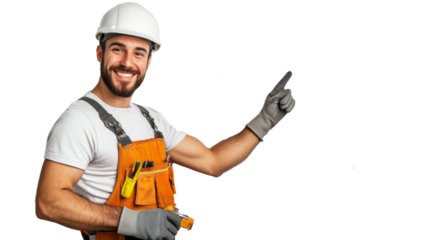 Construction worker celebrating success at job site portrait image indoor environment upbeat concept for motivation
