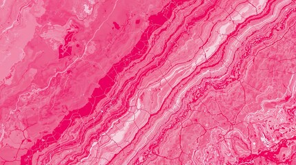 Abstract Pink and White Cracked Marble Texture Digital Art Vivid Swirls image
