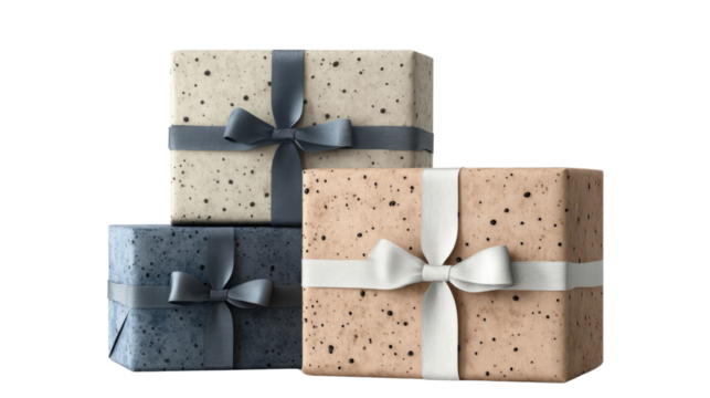 Gift wrapping demonstration home setup decorative content indoor environment close-up view celebration concept for seo impact