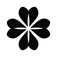 Clove Shape Mark Icon Vector Illustration