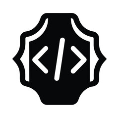 Code Bracket Icon Vector Illustration