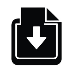 File Download Icon Vector Illustration