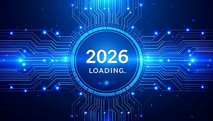 2026 Loading Futuristic Tech Design.